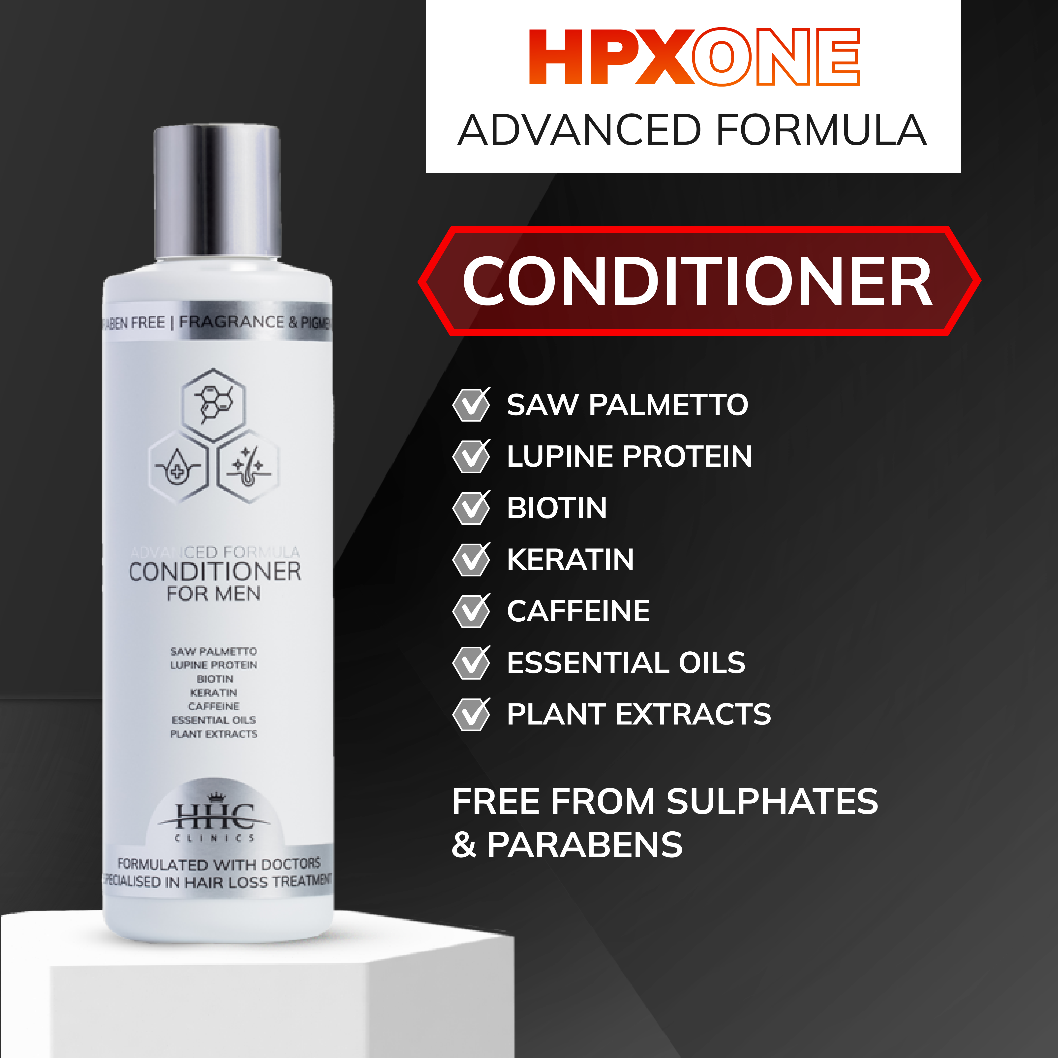 HPX ONE Shampoo 250ml + Vitamins + Tonic