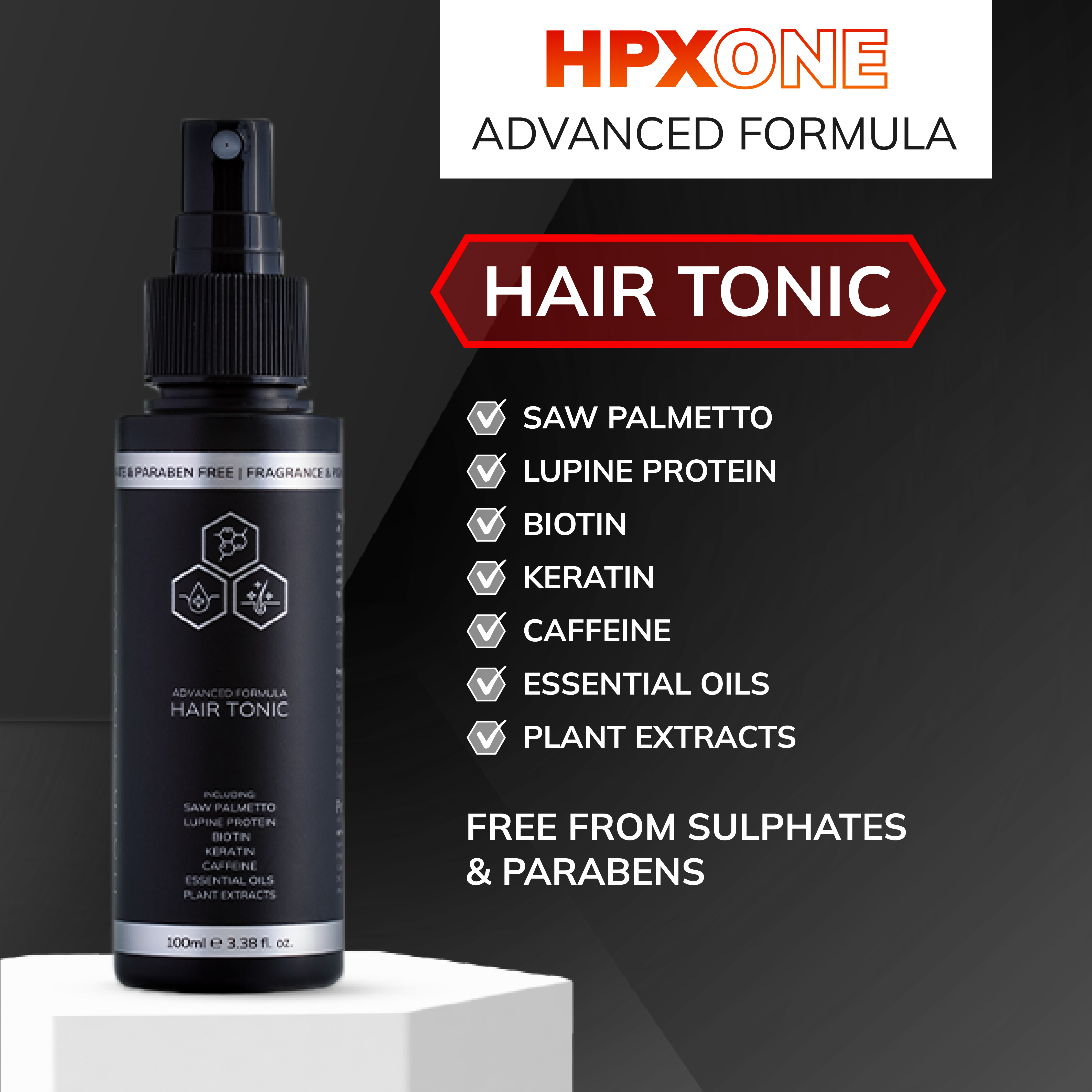 HPX ONE Shampoo & Conditioner 250ml + Vitamins + Tonic