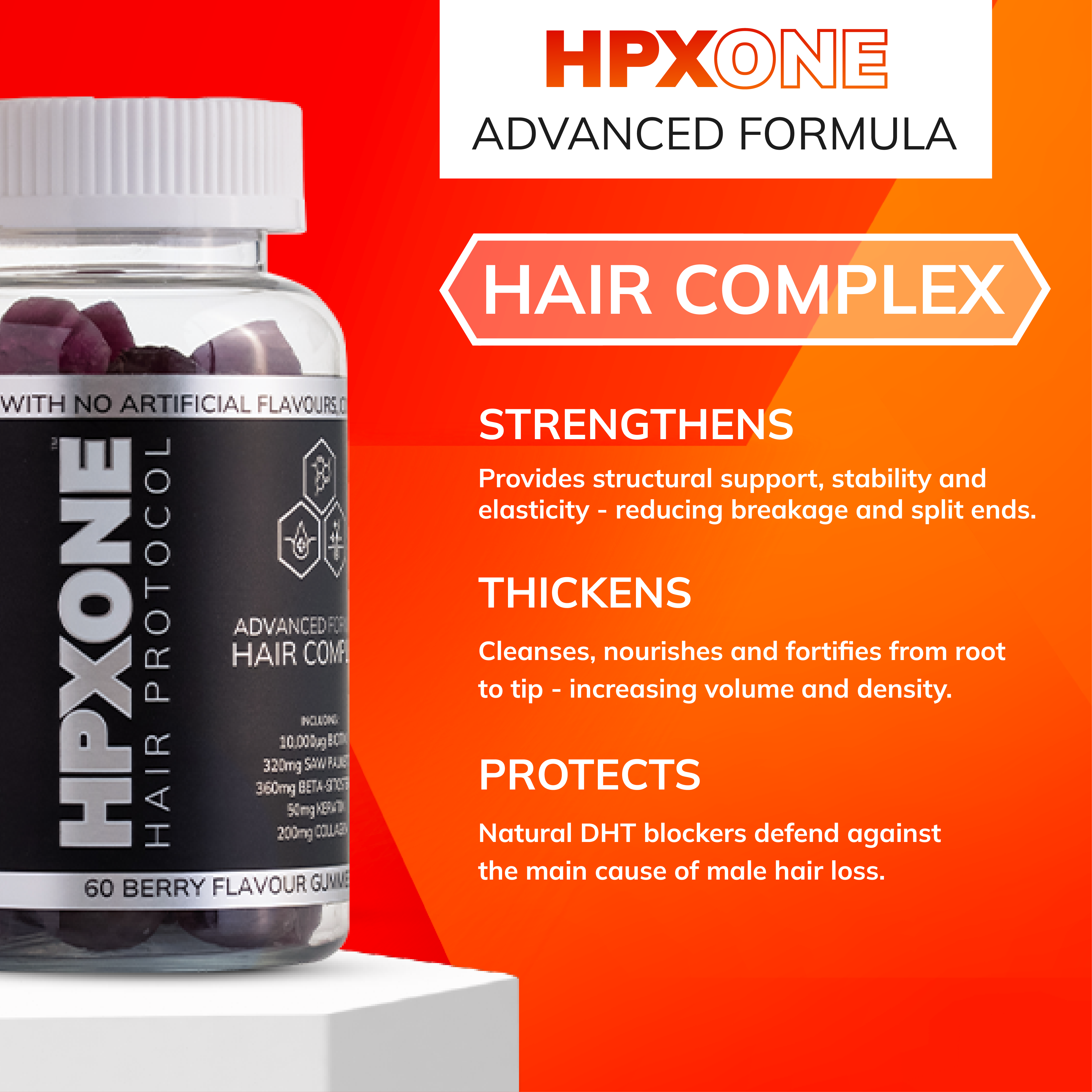 HPX ONE Shampoo & Conditioner 250ml + Vitamins + Tonic