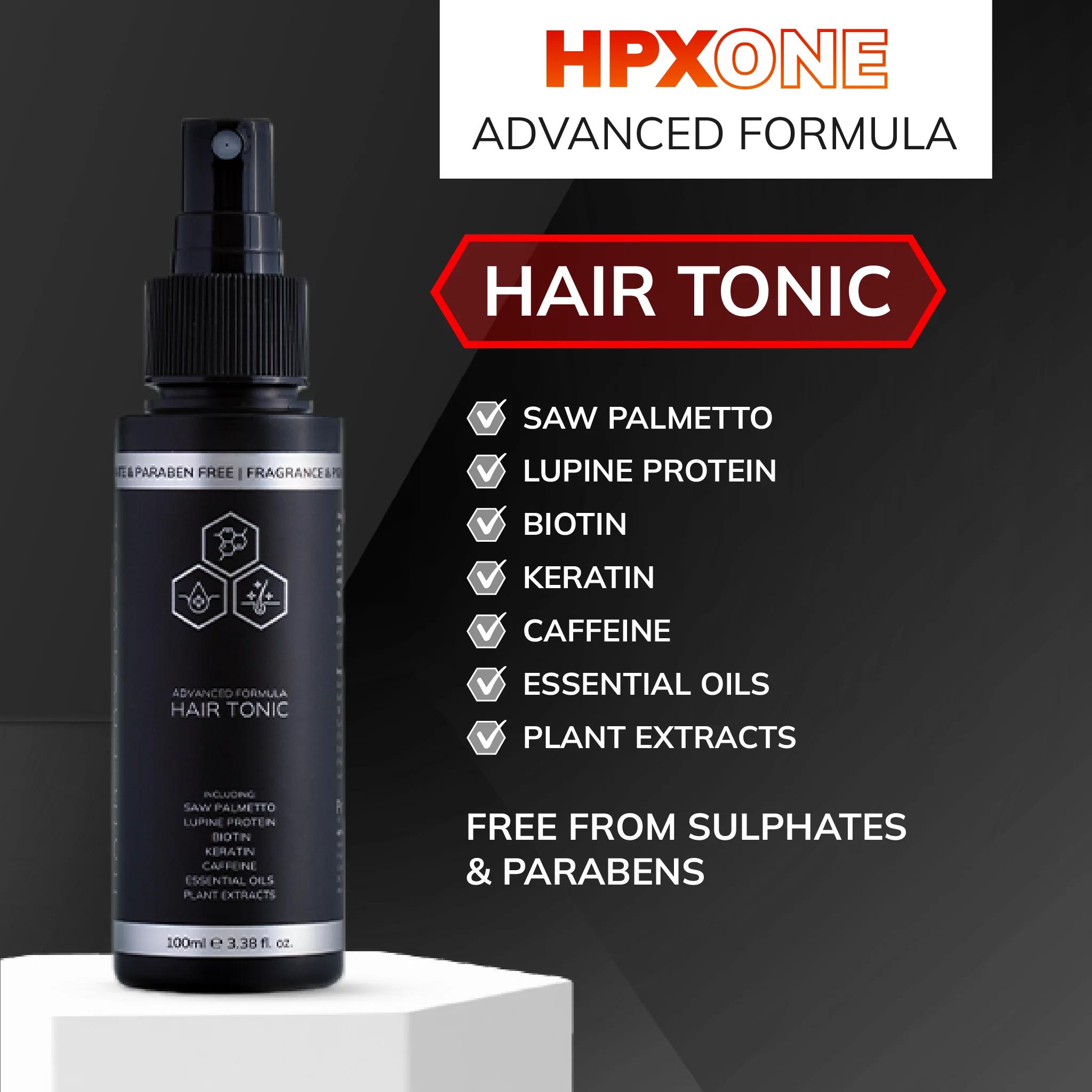 HPX ONE Shampoo 250ml + Vitamins + Tonic