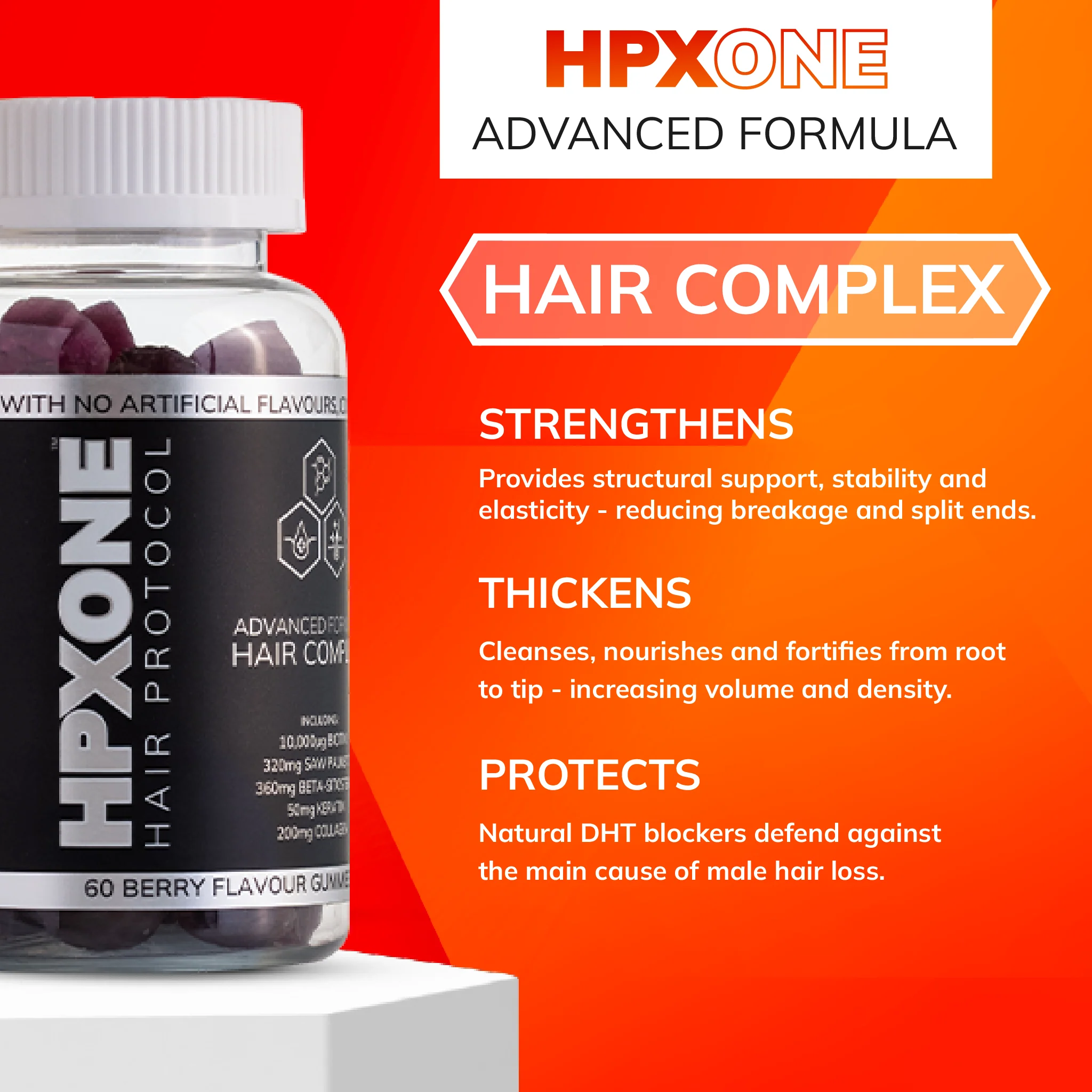 HPX ONE Shampoo 250ml + Vitamins + Tonic