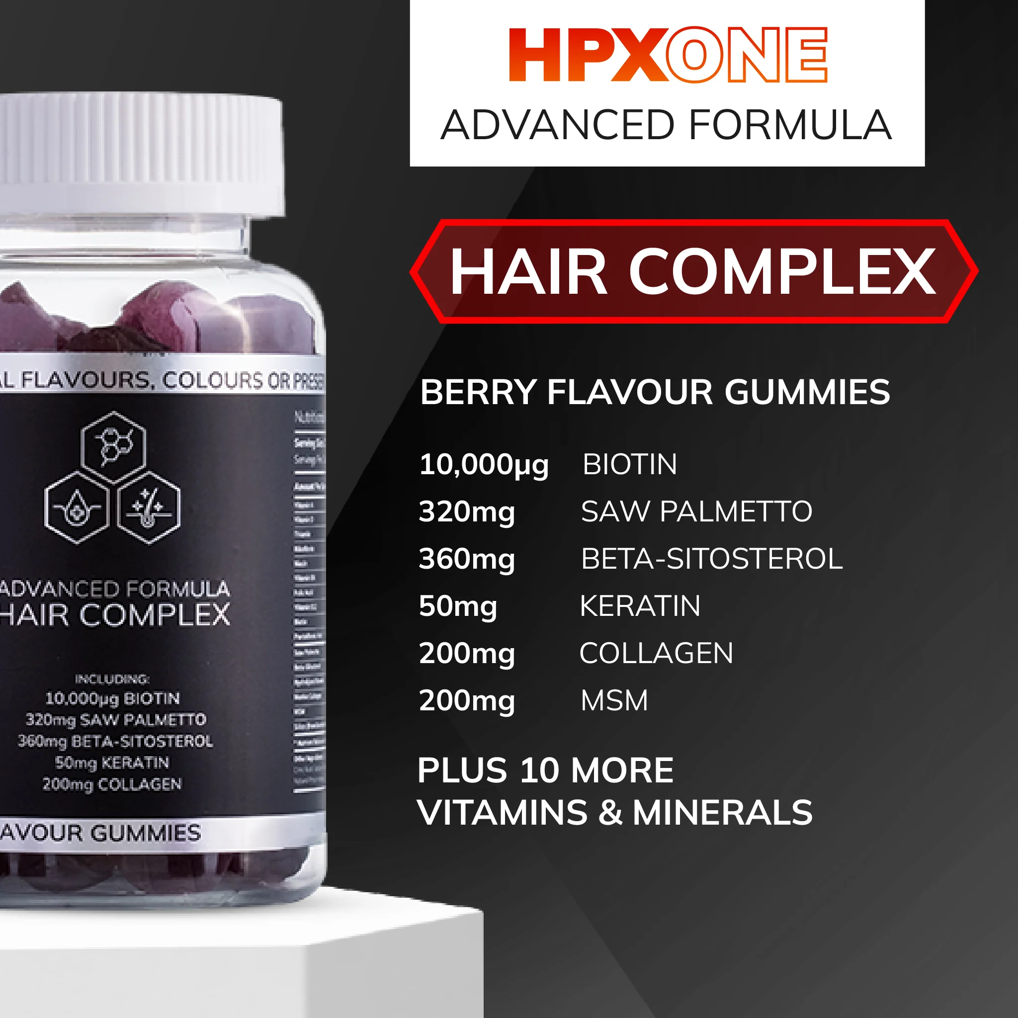 HPX ONE Shampoo 250ml + Vitamins + Tonic