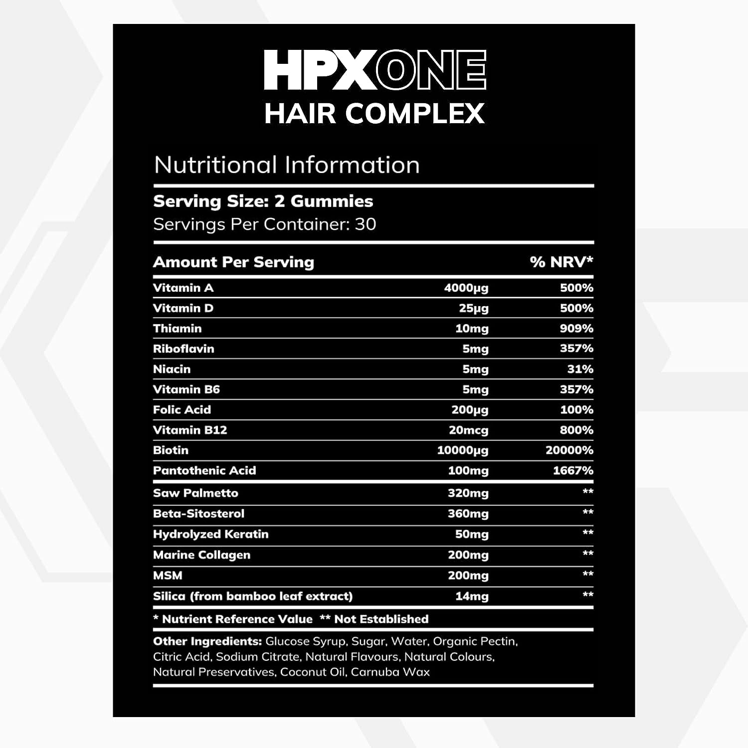 HPX ONE Anti Hair Loss Vitamin Complex